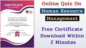 human resources courses online